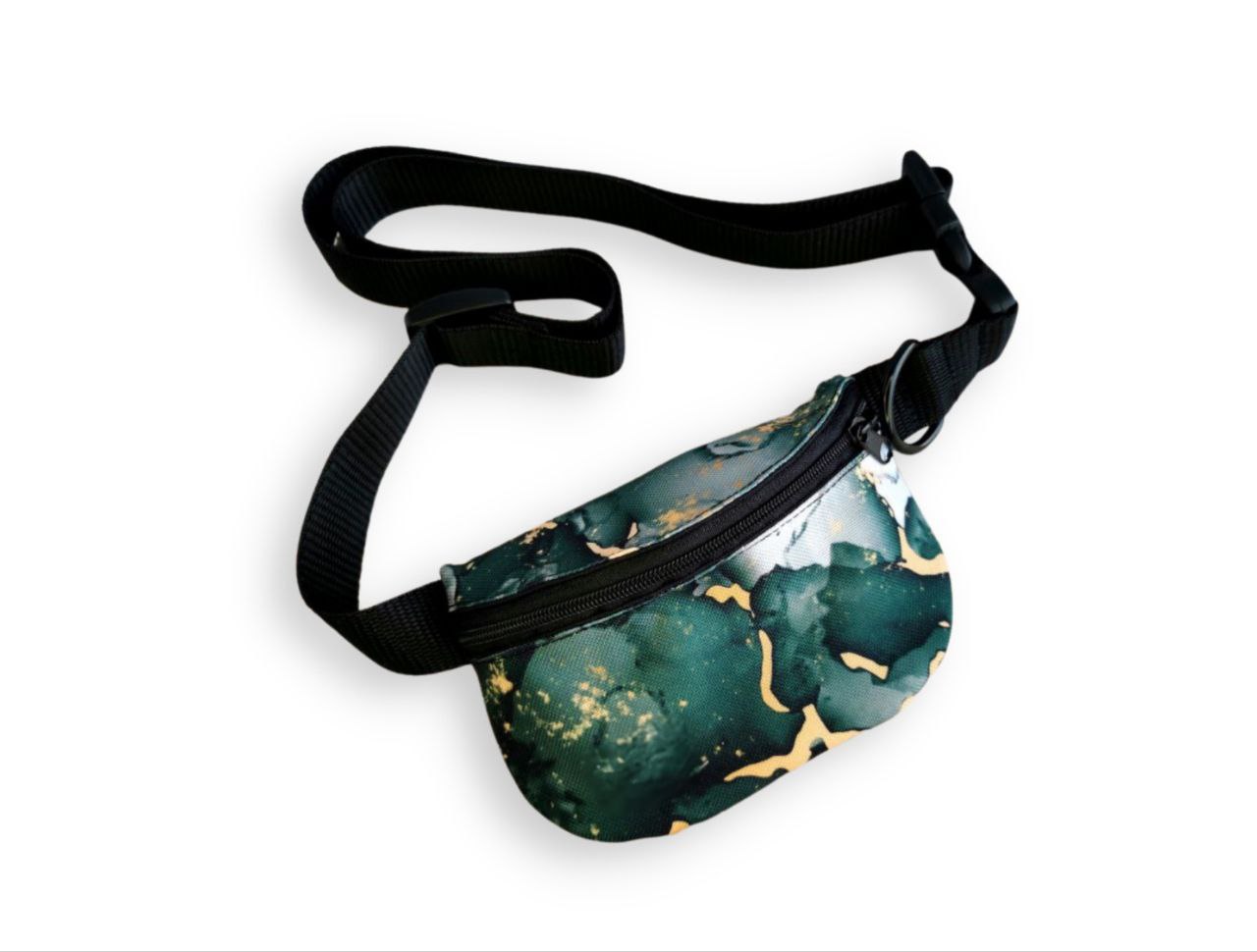 Treat pouch - Green & Gold