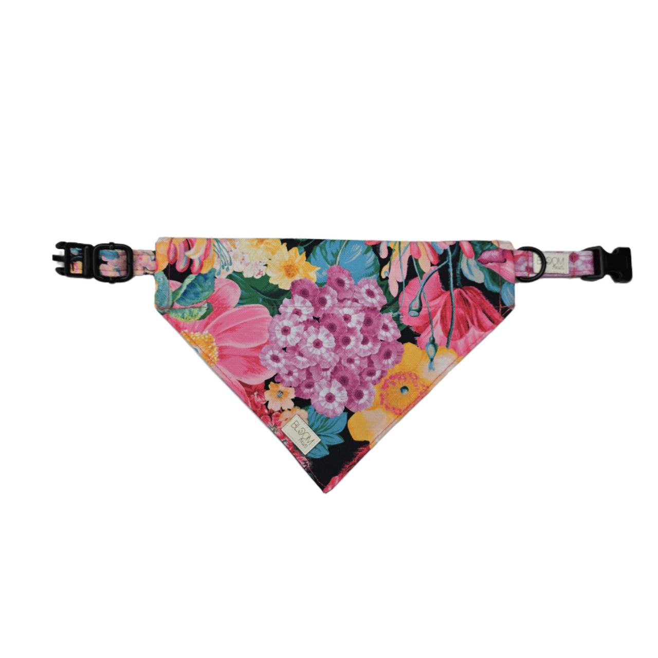 Bandana - Pink Flowers, S/M size