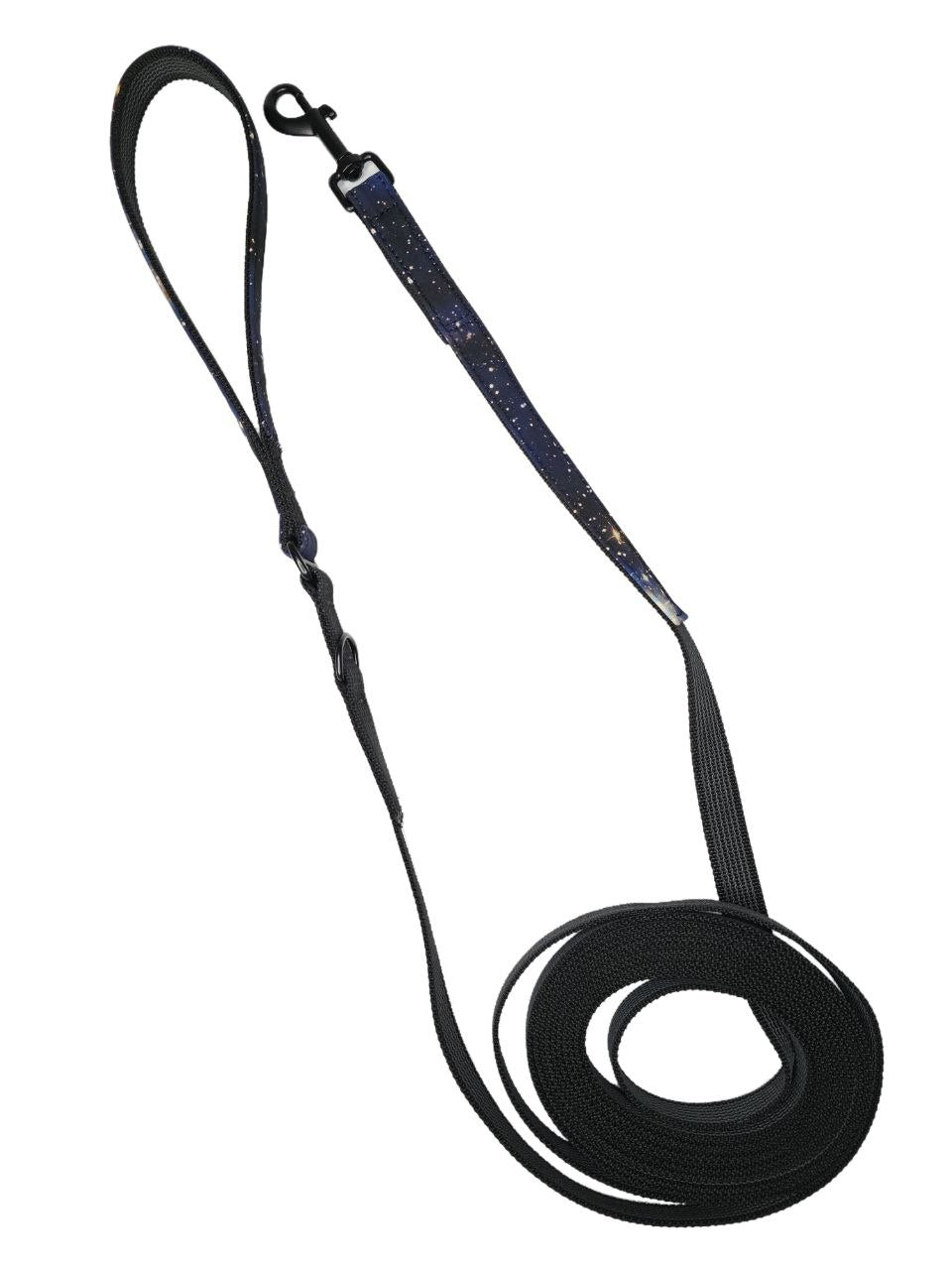 Leash- Black with Galaxy handle, 5m