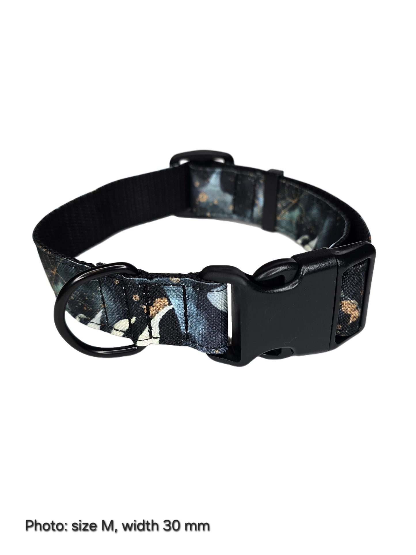 Dog Collar - Glitter & leaves