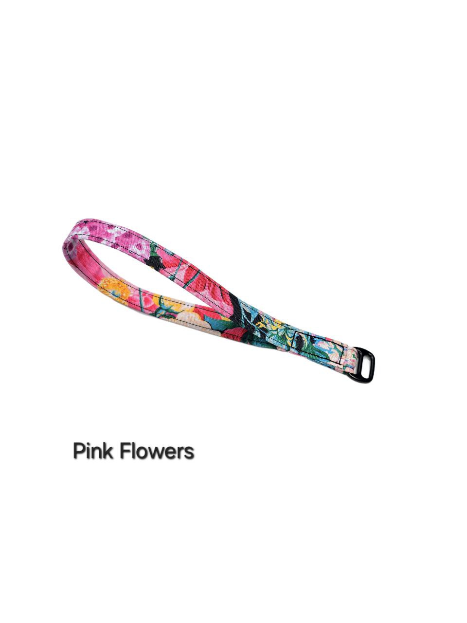 Leash - Black and handle with print of your choice