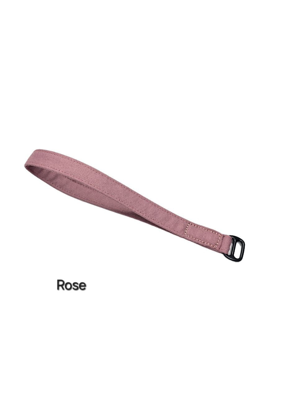 Leash 1.5 cm - Black with a single-color handle of your choice