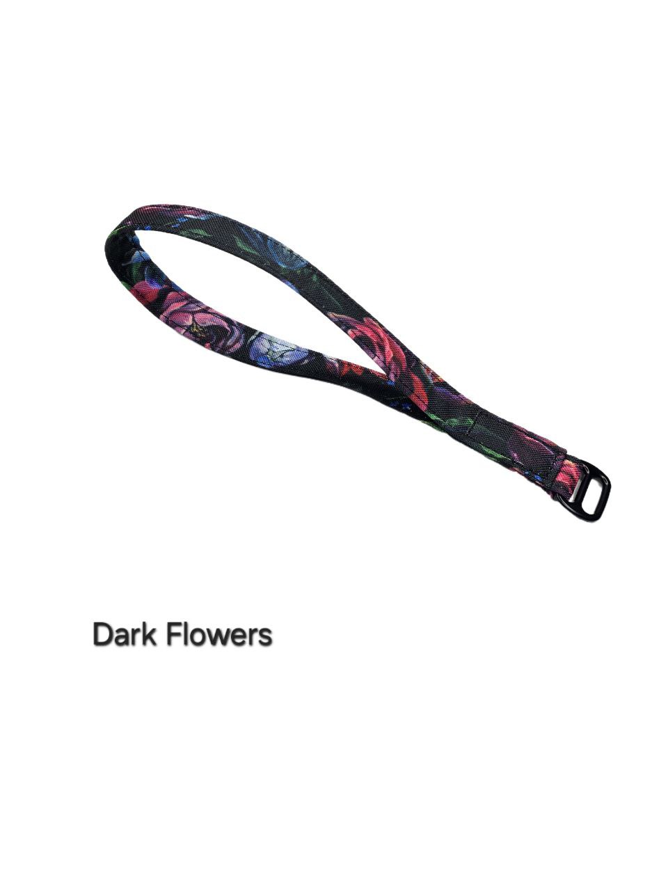 Leash - Black and handle with print of your choice