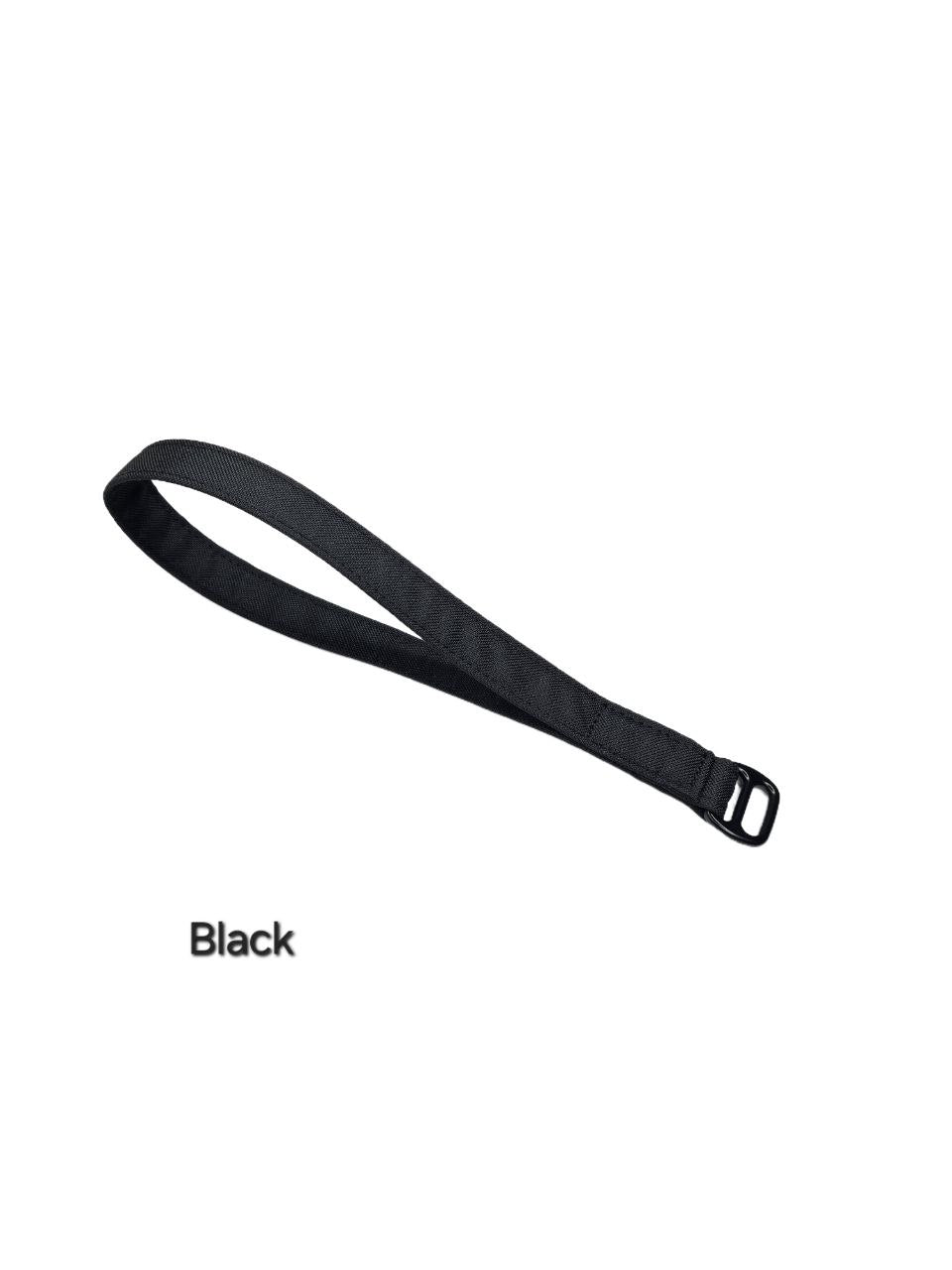 Leash 1.5 cm - Black with a single-color handle of your choice